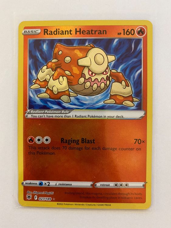 Pokemon Radiant Heatran 027/189 Astral Radiance EN | Kaufen auf Ricardo