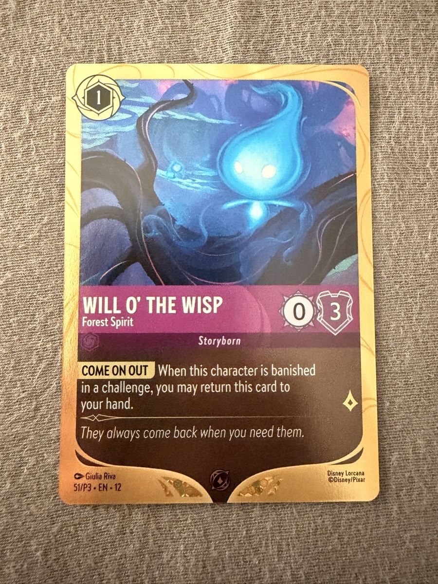 Disney Sammelbilder & Trading cards: Lorcana Wisp Promo – Gebraucht aus Massagno von pokecoach