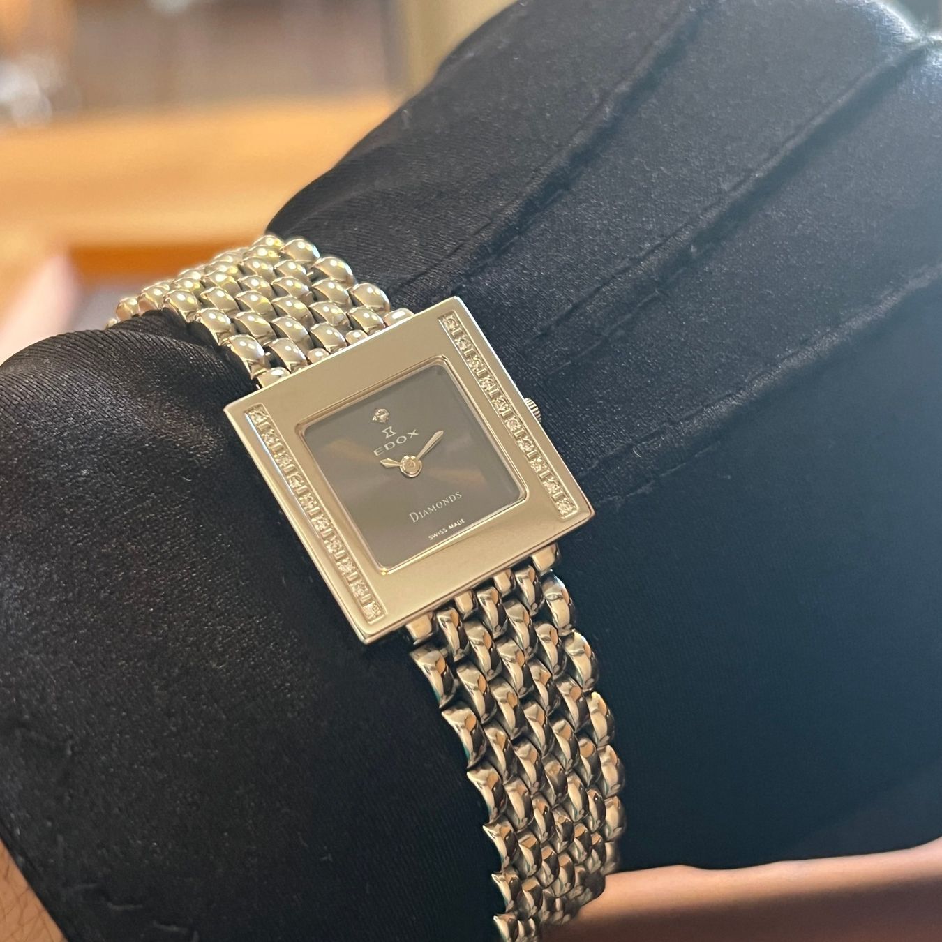 Edox Orologi: Edox Lady Diamond Set Bezel Full Set – Usato da Carouge GE venduto da Watchaser 3