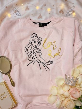 DISNEY Princess Belle Pullover Rosa Gr. M (40/42)