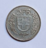 5 fr argent 1940