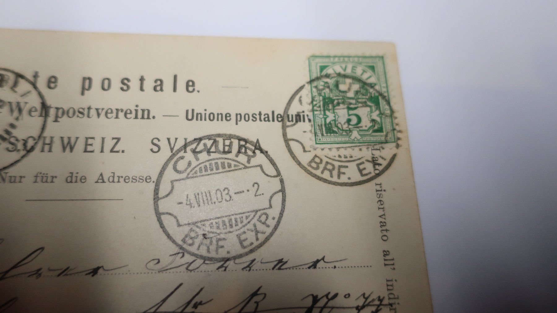 Cartoline postali: Gruss aus Chur  1903 – Usato da Cormoret venduto da Pascalll2001 5