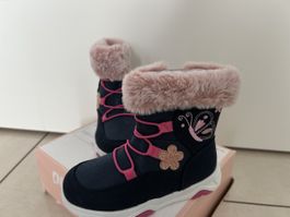 Kinder Stiefel marineblau rosa Grösse 25 neu