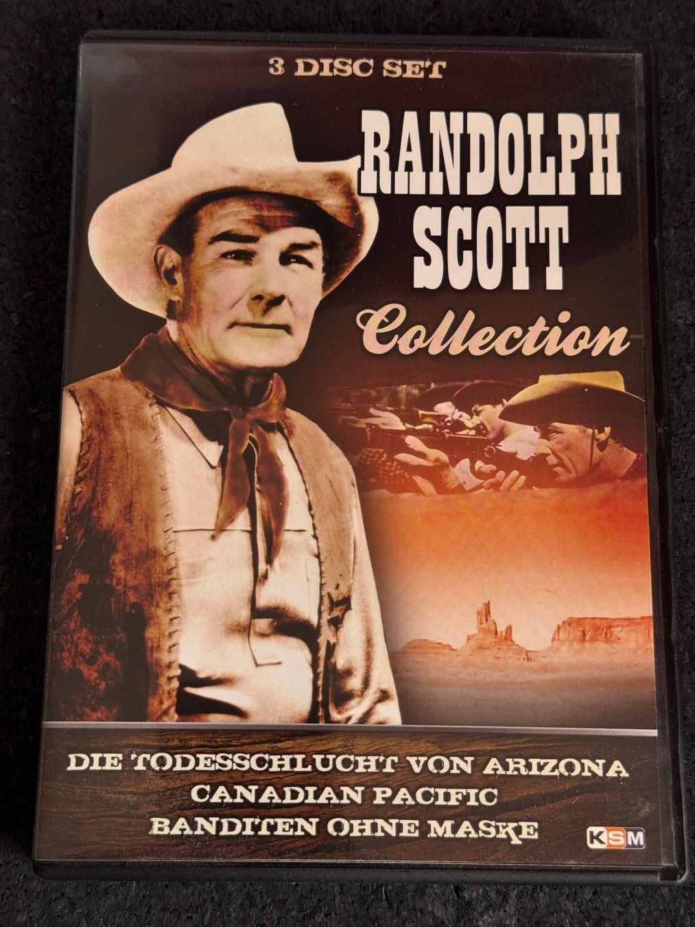 Tutti i DVDs: Randolph Scott Collection 3 Disc Set Western DVD DE – Usato da Fribourg venduto da tschjoly