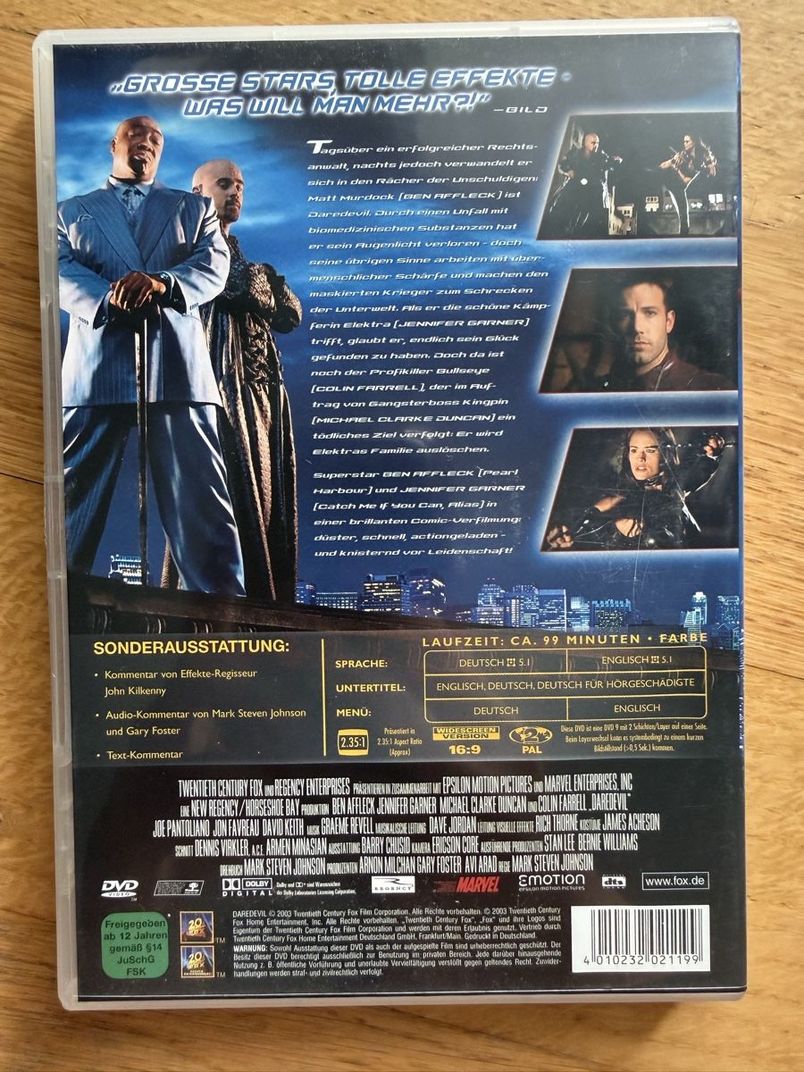 Tutti i DVDs: Daredevil - DVD – Usato da Kölliken venduto da nerdorado 1