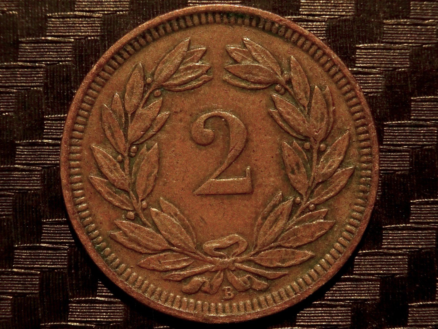 Tutti le monete: 1898 - 2 cts. 0.50 Mio.!!! 2.48gr!!! – Usato da Courgenay venduto da ZubR237 1