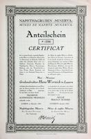 Naphtagruben "Minerva", Luzern - 1923