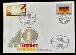 Münzbrief 40 Jahre Vereinte Nationen 
