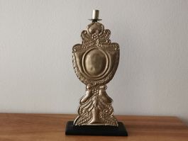 Kerzenständer Holz/Metall für Stabkerze Shabby