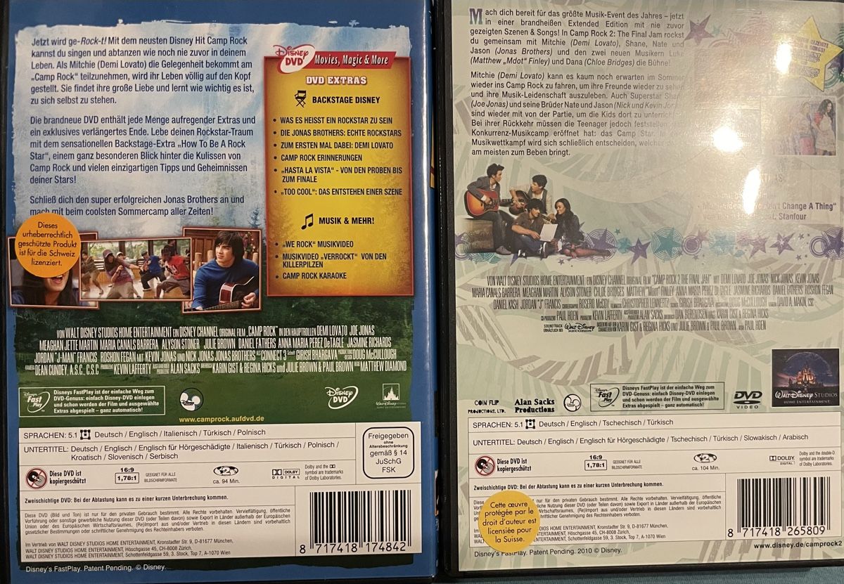 Alle DVDs: Camp Rock 1 + 2 – Gebraucht aus Waldenburg von Mimily33 1