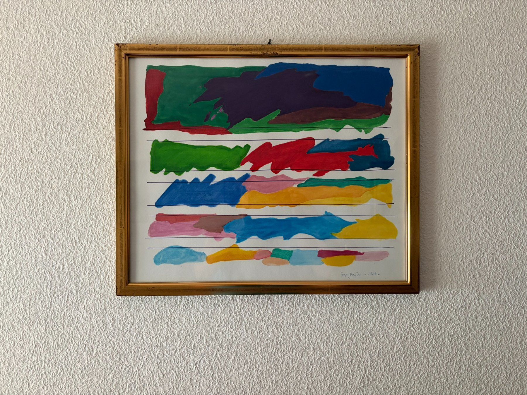 Gemälde: Tableau art abstraite , aquarelle sur caton. – Gebraucht aus le landeron von cance-lara 1