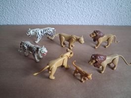 Rarität aus den 70igern : 7 Playmobil Löwen & weisse Tiger