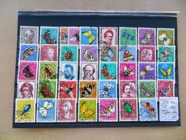 Pro Juventute 1950–1957 (Jahressätze komplett, gestempelt)