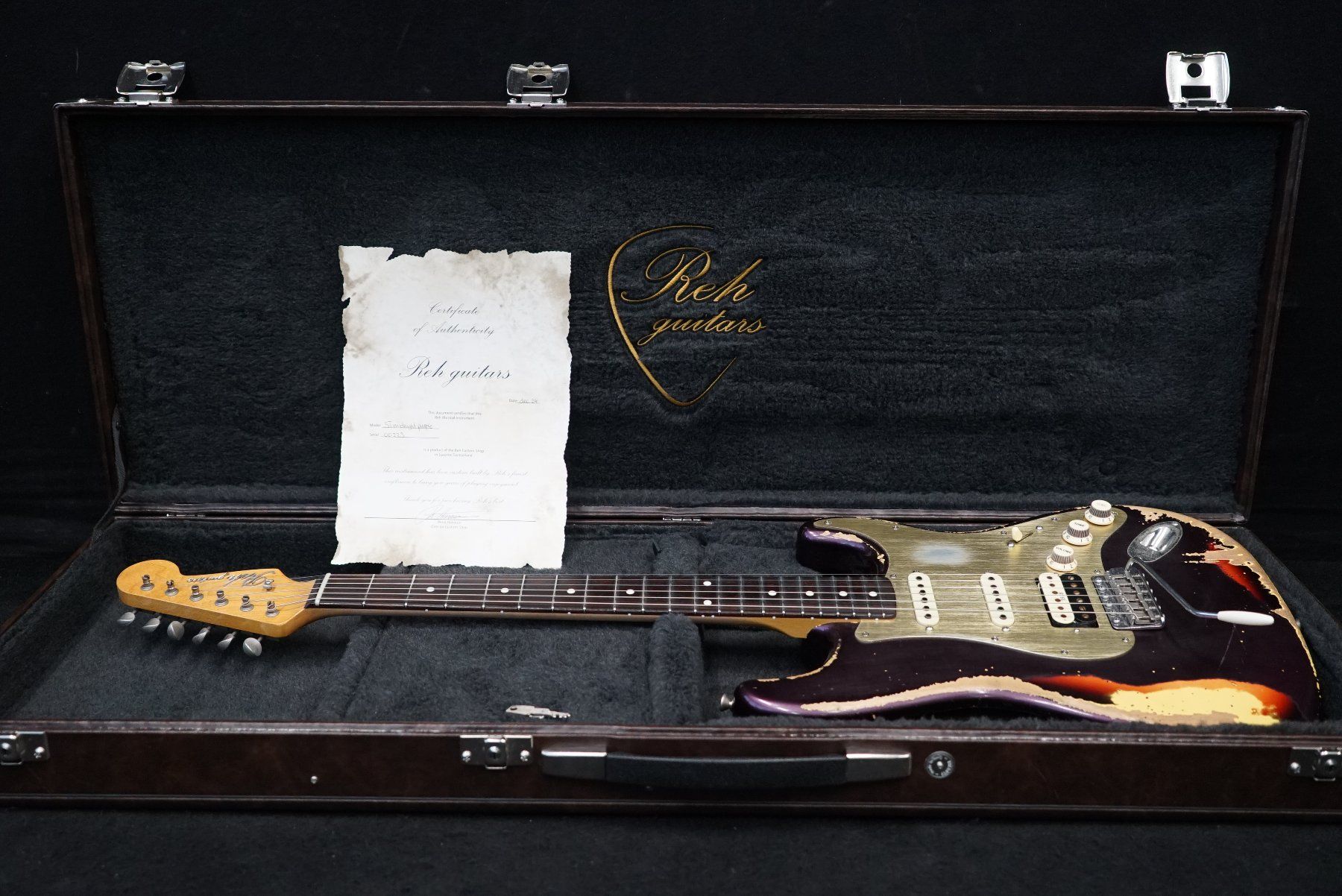 Musikinstrumente: Reh Guitars ST midnight purple – Gebraucht aus Ortschwaben von Musictrade