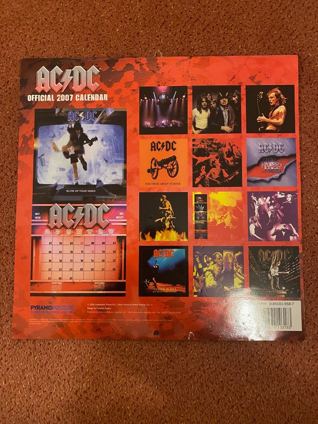 Calendari: AC/DC Kalender 2007 – Usato da Zürich venduto da TheWickerman 2