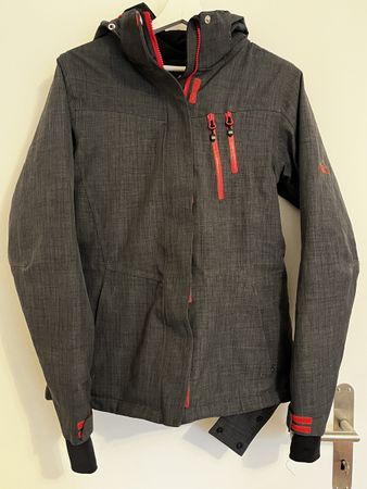 Winter Jacket McKinley Skijacke Size 38 Grey With Red Detail