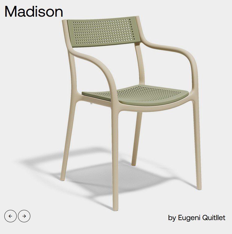 Sedie: Lot de 4 Chaises Madison Dots Cream Jade Vondom – Nuovo e nell'imballaggio originale da Lausanne venduto da UniDecoCasa 3
