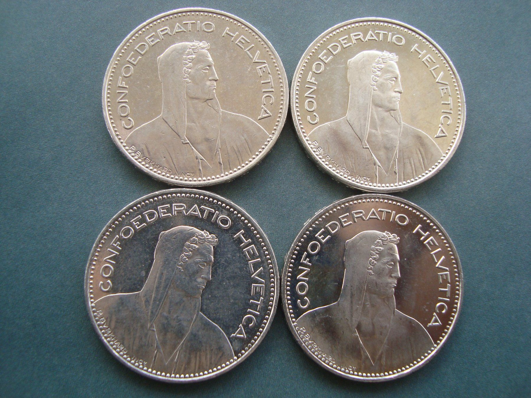 Tutti le monete: 5 Franken  2000 4 stk lot  fast neu – Usato da Gelterkinden venduto da Cakir 1