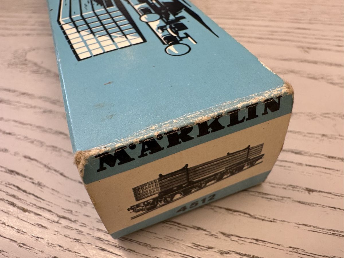 Märklin Modellini di ferrovie: Märklin 4512 Langholzwagen – Usato da Lupsingen venduto da New-Haven 2