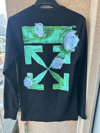 Maglia a maniche lunghe Off-White nero taglia M nuova