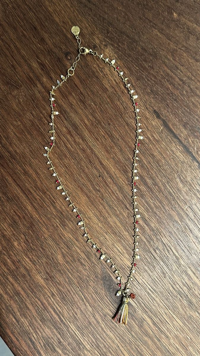 Catenine: Gas Bijoux delicate Beaded Necklace with Tassel – Usato da Luzern venduto da ida_hv2y
