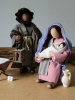 Schwarzenberger Krippenfiguren 27cm Gruppe Maria/Josef N3