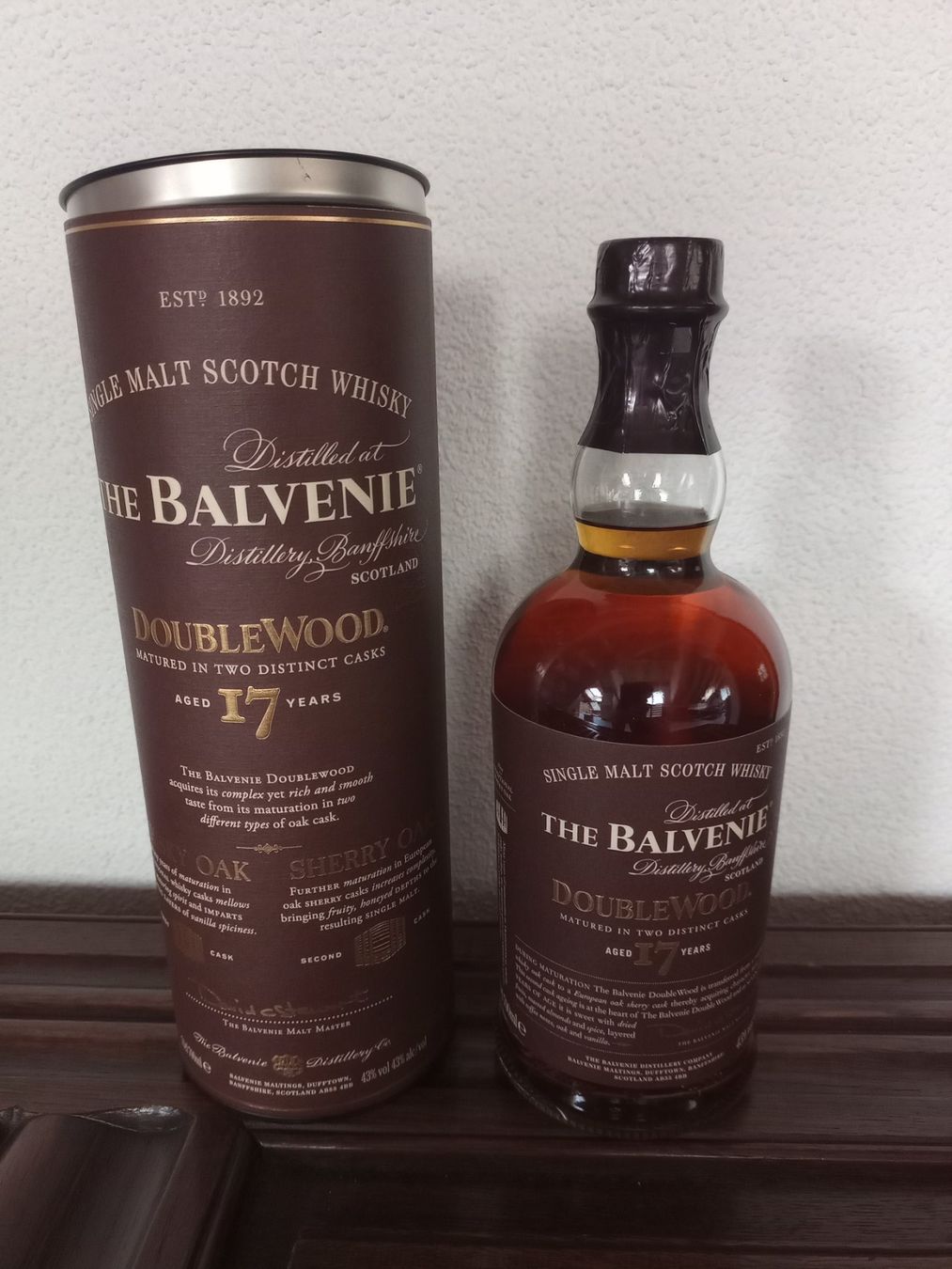 Balvenie Bevande alcoliche: Balvenie Double Wood 17 Years – Nuovo e nell'imballaggio originale da Spiez venduto da egonolsen