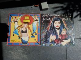 2 vinyles Nina Hagen Vinyles Angstlos Nunsexmonkrock 2LP