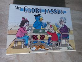 Mit Globi Jassen / D + F Karten / Pop Up Schachtel
