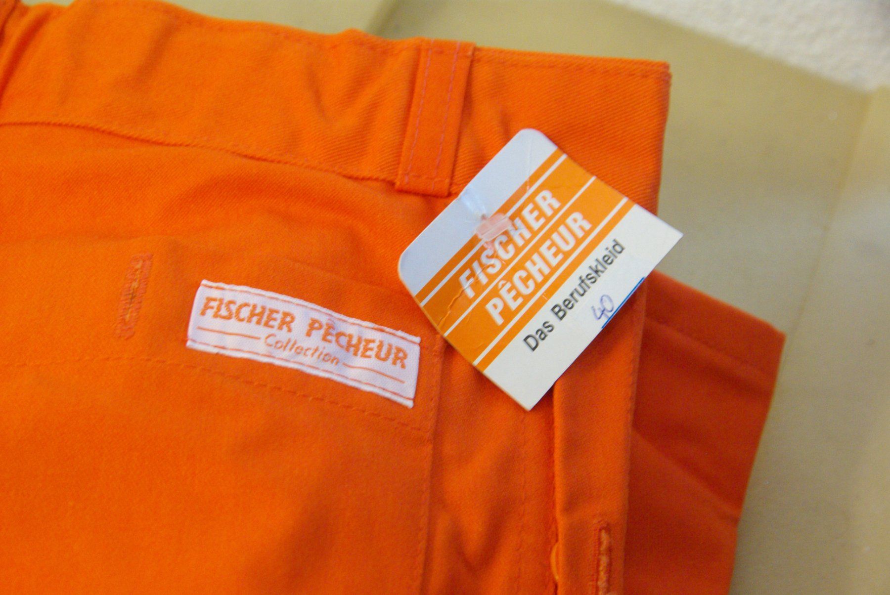 Hosen: Fischer Pêcheur Arbeitshose Gr. 40, orange – Neu (gemäss Beschreibung) aus Herisau von Cevianer1844 3
