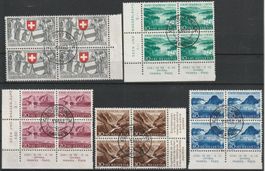 B56-B60 sauber gest. Viererblockserie KLEINDÖTTINGEN 1.VIII