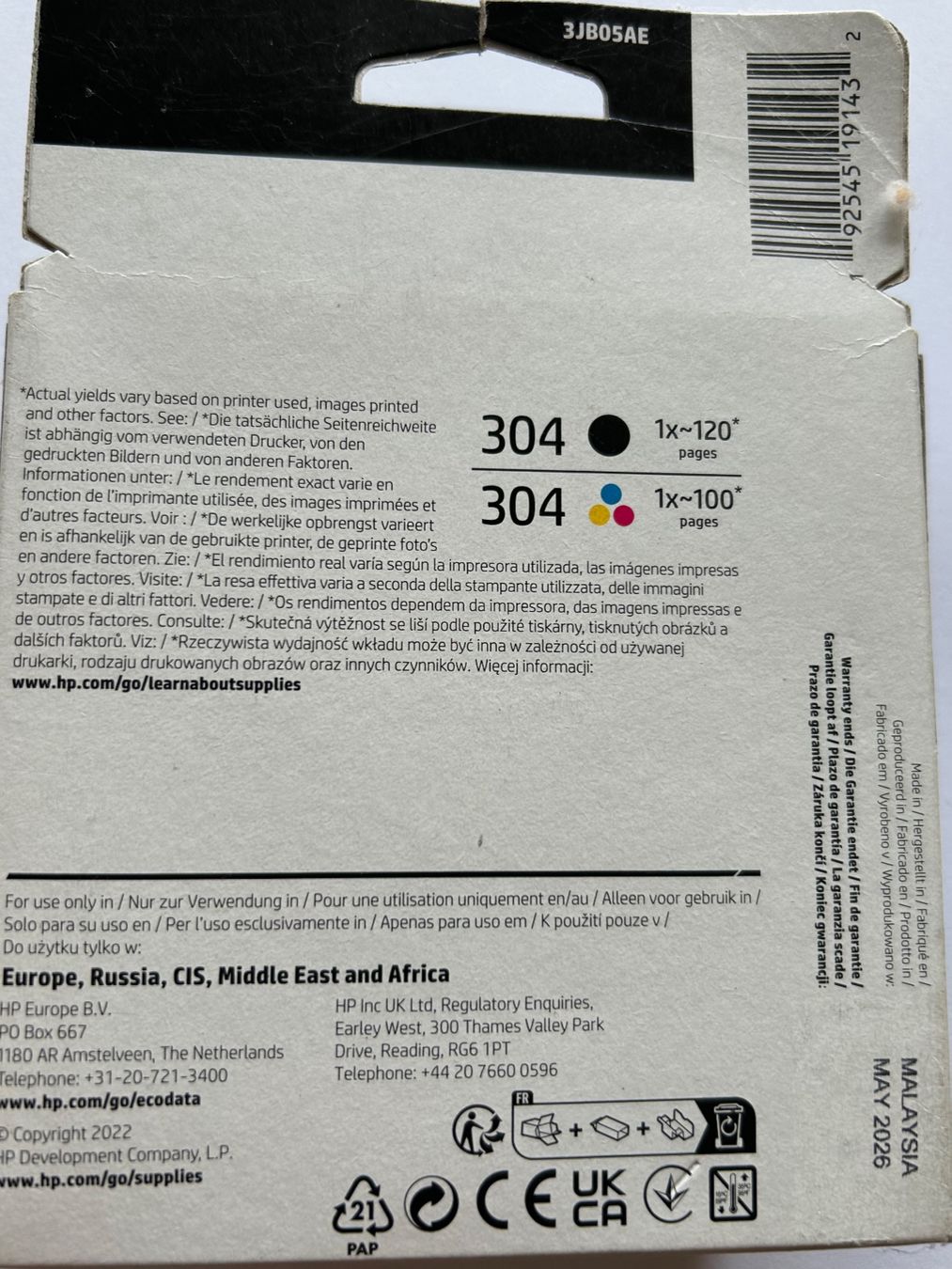 Hewlett Packard Druckerpatronen & Toner: HP 304 Druckerpatronen 2-pack – Neu und originalverpackt aus Oberwil b. Zug von design_at_work 1