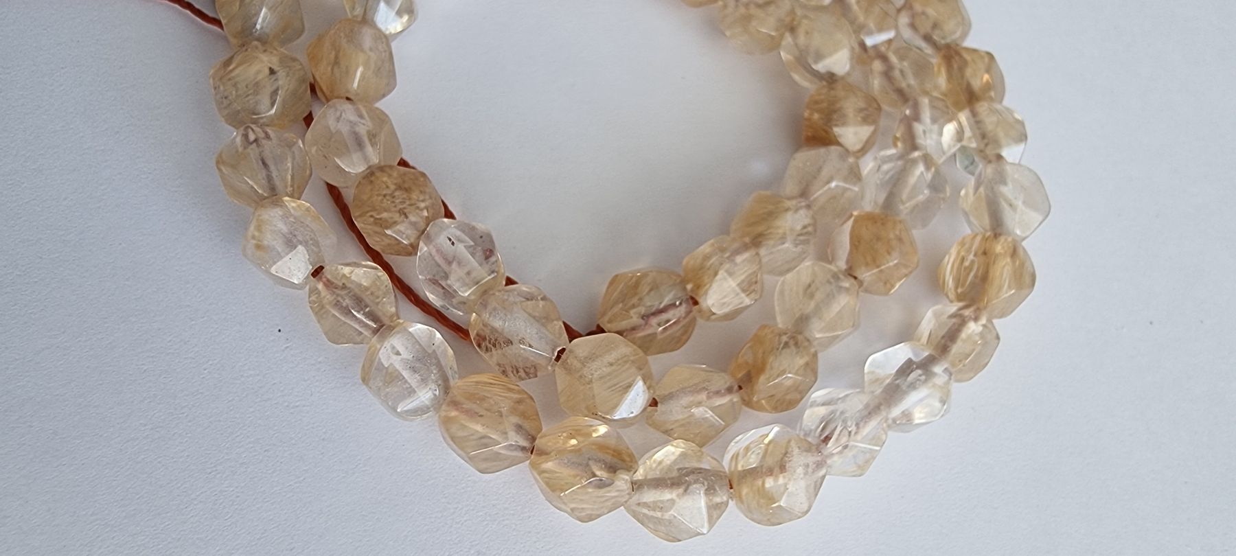 Minerali & Pietre curative: Citrin facettiert 6mm. Strang – Nuovo e nell'imballaggio originale da Menziken venduto da Mirager 2