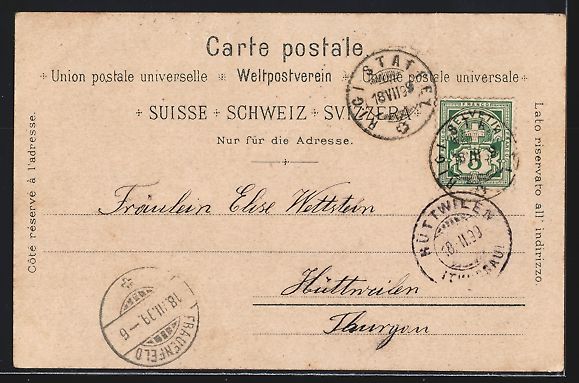 Ansichtskarten: Litho Rigi-Kulm, Hotel mit Gebirgspanora – Gebraucht aus Berlin von bartko-reher 1