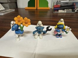 Figurines Schtroumpfs Vintage Collection, lot de 3 Pièces