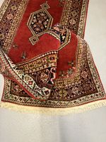 Roter Vintage Teppich, 92x257cm