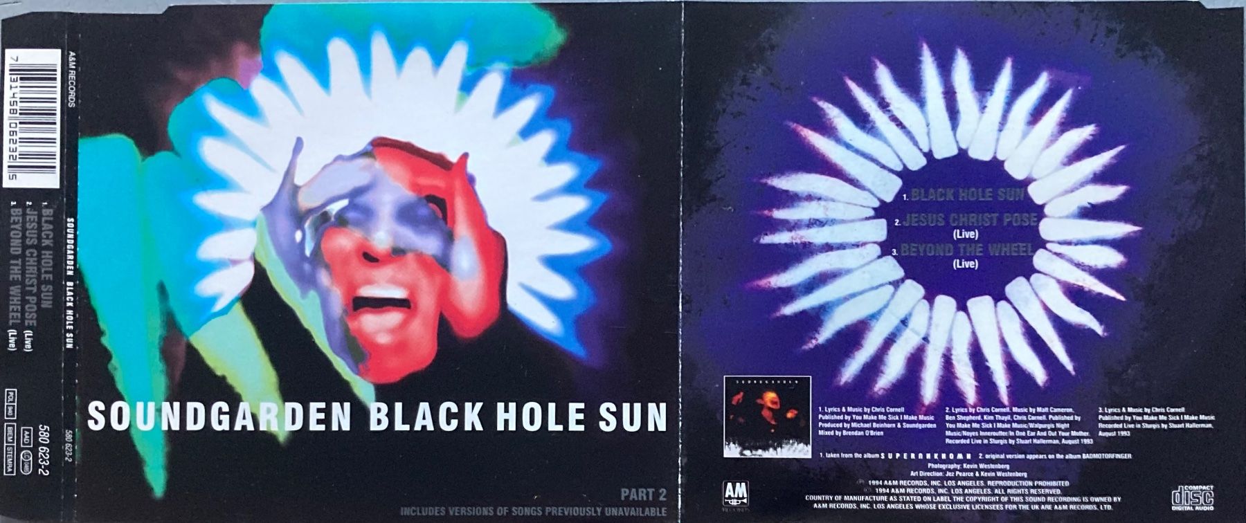 CD: SOUNDGARDEN - BLACK HOLE SUN – Usato da Poliez-Pittet venduto da Newtown-Records