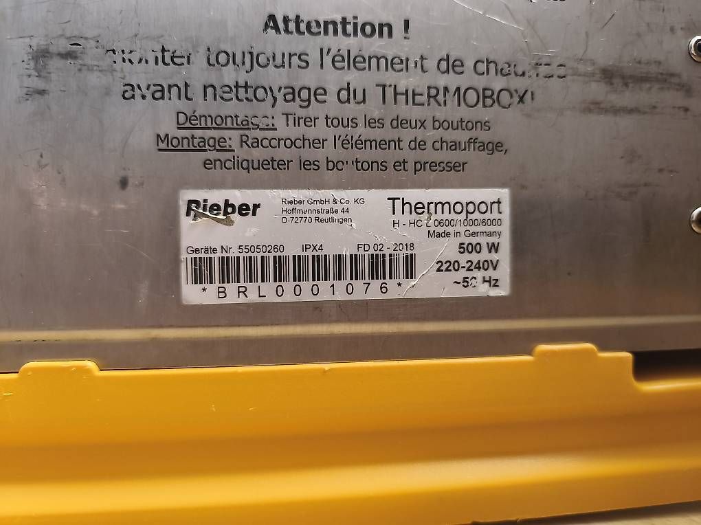 Küchengeräte: Rieber Thermoport H-HC R/L 0600 – Gebraucht aus Tägerschen von Nobody95 2