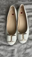 HÖGL Ballerinas Weiss Gr 40 mit schicker Schleife