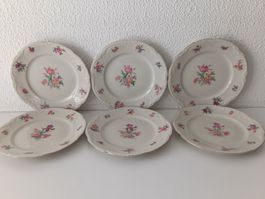 SUISSE LANGENTHAL 6 x assiettes à dessert (1939-1940)