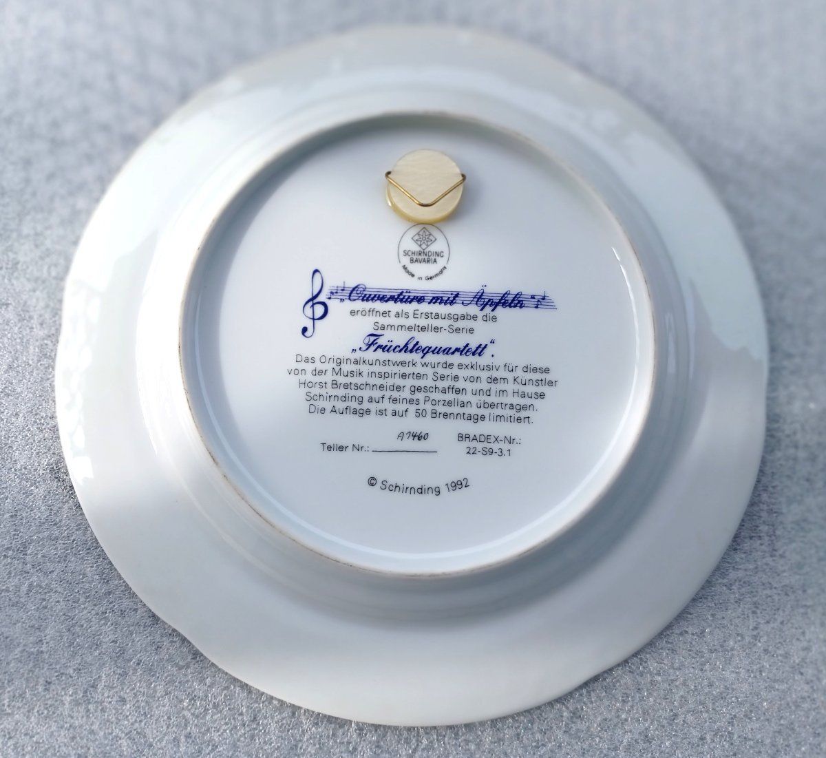 Teller: Schirnding 1992 Bavaria Früchtequartett Ouverture -E57 – Gebraucht aus Morges von vimajes12 1