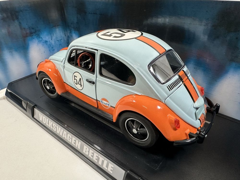 VW Volkswagen Käfer 1:18, Gulf Racing Optik, OVP, GREENLIGHT (Neu ...