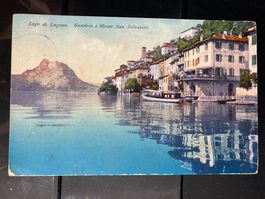 Schweiz 1911 AK Lago di Lugano Gandria Monte San Salvatore