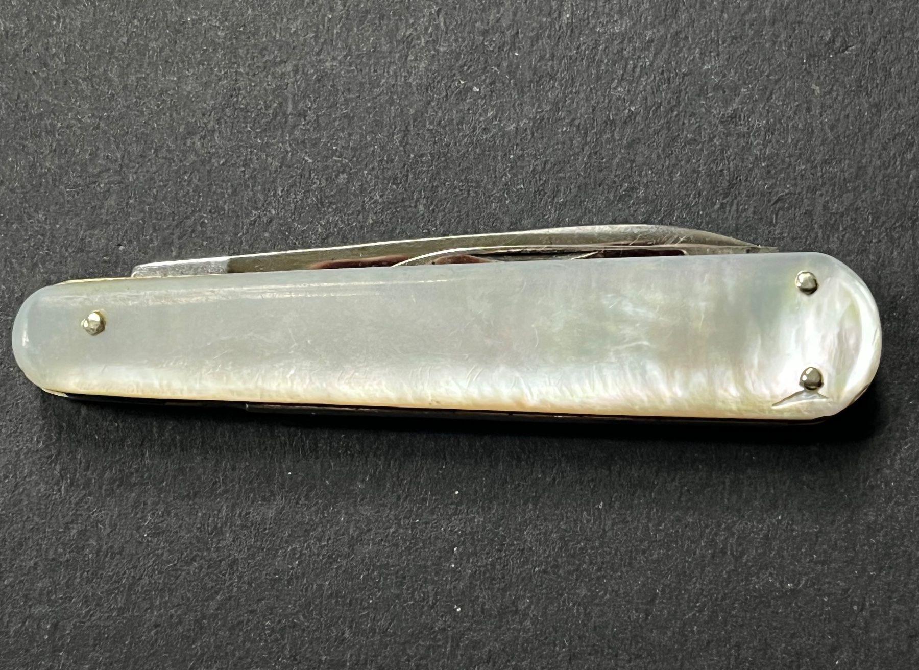 Coltelli tascabile: Altes Perlmutt Sackmesser 78 mm - selten – Usato da Zürich venduto da FV.vintage 3
