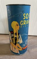 alte Alublechdose SO-SO GRAHAM BISCUITS für Sportler 60-er