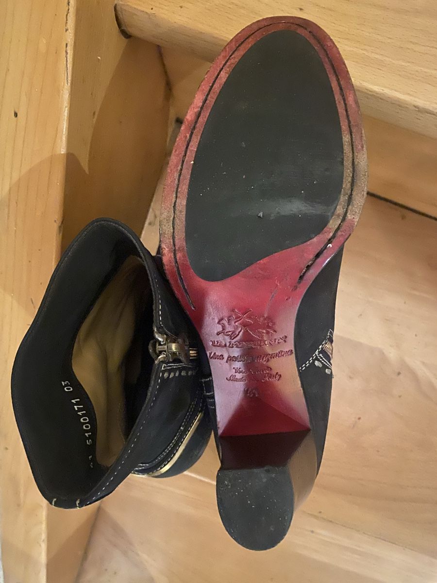 Scarpe da donna: La Marina Stiefeletten Gr. 41 Leder schwarz – Usato da Matten b. Interl venduto da Kings-Fashion 6