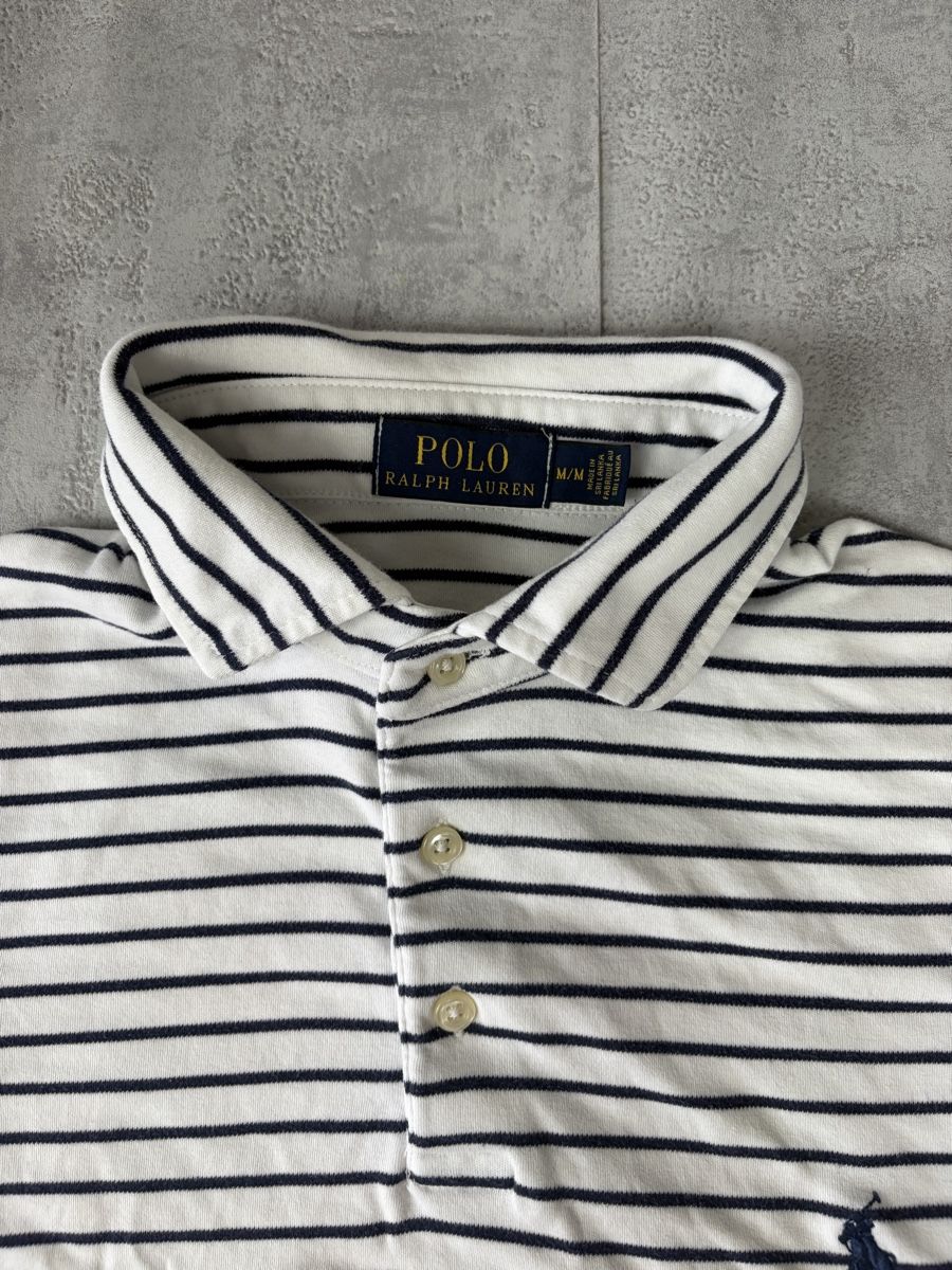 Ralph Lauren Magliette Polo: Polo Ralph Lauren blanc Rayé Noir - Taille M – Nuovo (secondo la descrizione) da Hauterive NE venduto da Leo_o 2