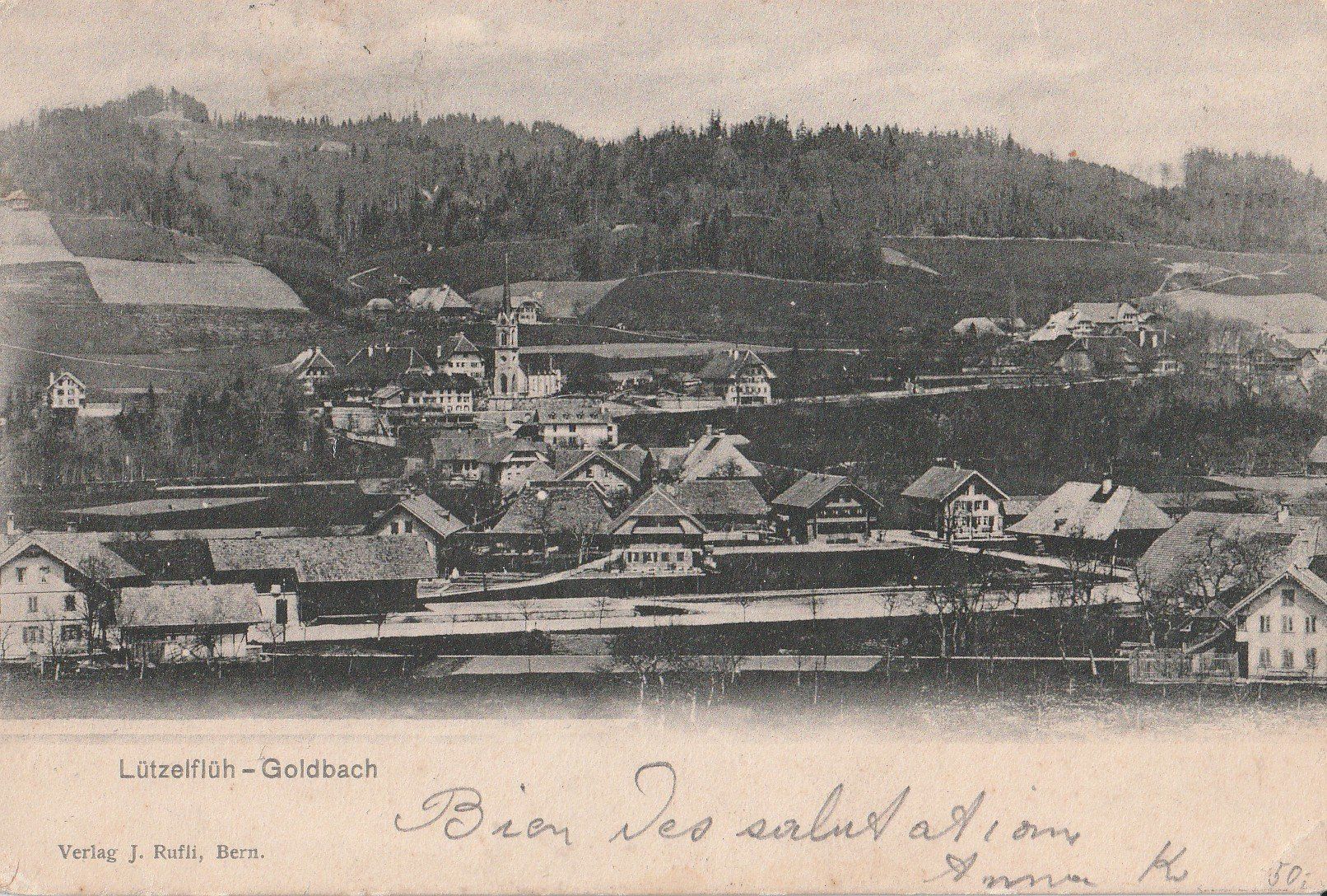 Cartoline postali: Lützelfluh - Goldbach um 1914 – Usato da Lumbrein venduto da made02
