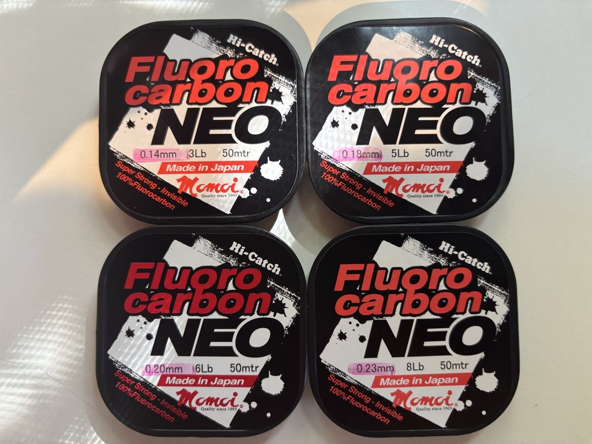 Schnüre: 4 x NEUE FLUOR CARBON schnur NEO – Neu und originalverpackt aus Niederbipp von PIKE73