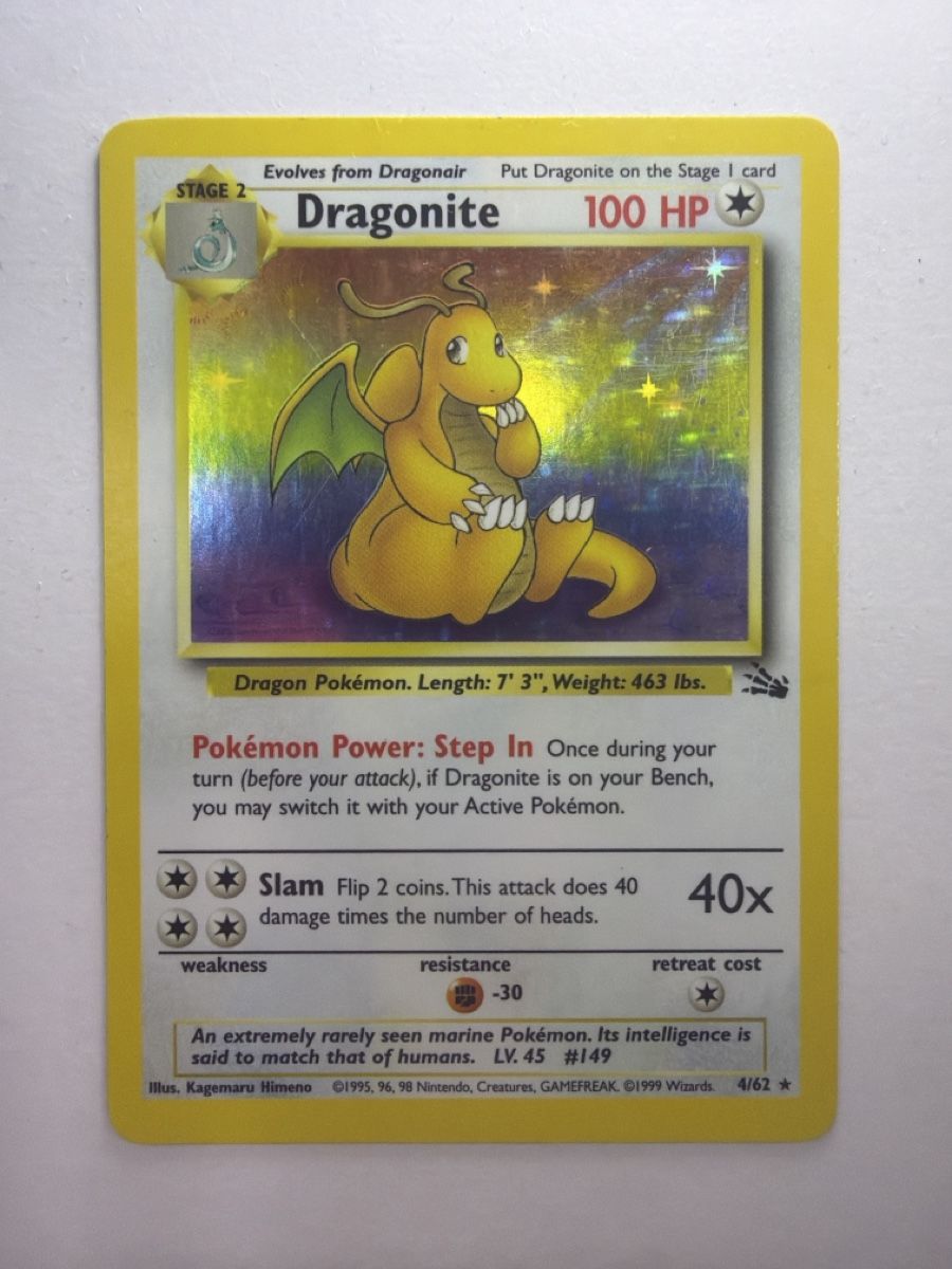 Cartoline: Dragonite Holo 1999 Fossil – Usato da Muri AG venduto da SellingCards